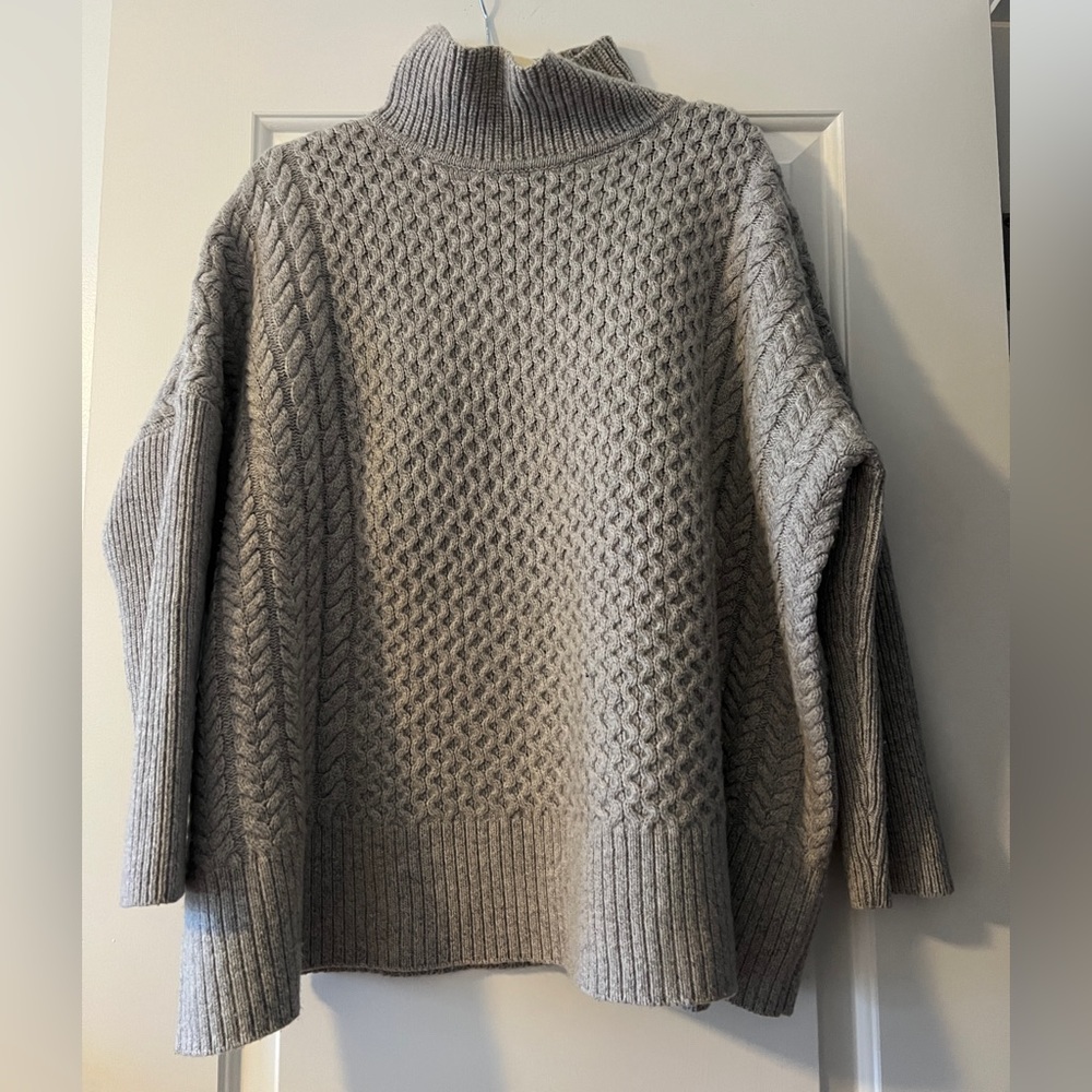 AYR Le Square Turtleneck Sweater- L